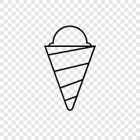 cones, sundaes, milkshakes, scoops icon svg