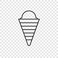 cones, popsicles, sundaes, Ice Cream icon svg