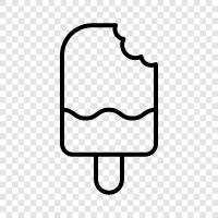 cones, sundaes, ice cream parlor, flavor icon svg