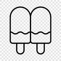 cones, flavors, sundaes, ice cream parlor icon svg