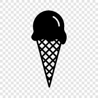 cones, milkshakes, ice cream trucks, sundaes icon svg