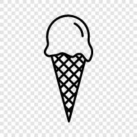 cones, floats, sundaes, ice cream icon svg