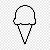 cones, frozen, dairy free, vegan icon svg