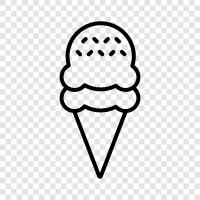 cones, sundaes, ice cream parlors, ice cream shops icon svg