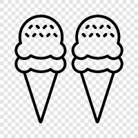 cones, milkshakes, sundaes, popsicles icon svg