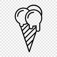 cones, soft serve, ice cream, ice cream cone icon svg