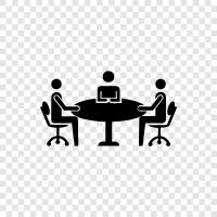 Conference, Meeting, Meeting Room, Office Meeting icon svg