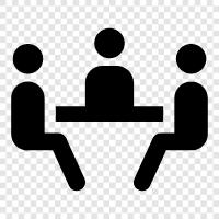 conference, meeting room, business meeting, meeting place icon svg