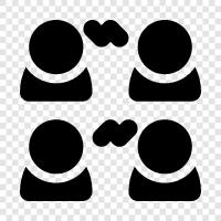 conference, business, negotiation, team building icon svg