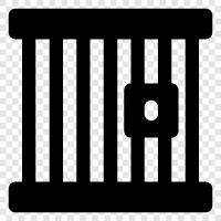 confinement, incarceration, penal system, jail icon svg