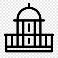 congress, congress building, US Capitol, Washington D.C. icon svg