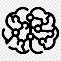 connected dots brain, brain connected dots, brain health, brain function icon svg
