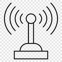 connection, signal, antenna system, wireless icon svg