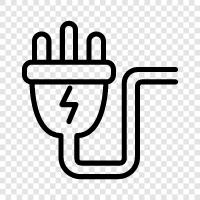 connector, adapter, USB, power icon svg