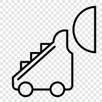 construction, safety, stairs, Ladder icon svg