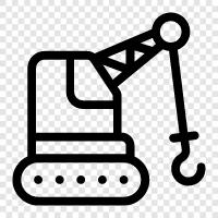 construction, heavy, crane operator, equipment icon svg