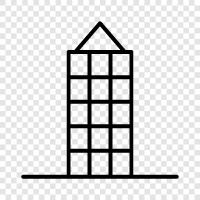 construction, skyscraper, construction company, engineering company icon svg