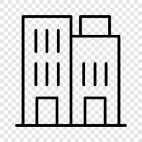 construction, architecture, engineering, towers icon svg