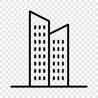 construction, residential, commercial, architecture icon svg