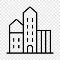 construction, development, homes, renovation icon svg