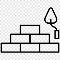 Bauunternehmen, Bauindustrie, Bauprojekt, Bauarbeiter symbol