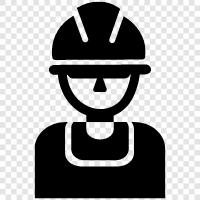 construction, worker, construction worker, construction site icon svg