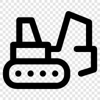 Construction, Equipment, Construction Machinery, Bulldozer icon svg