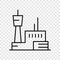 Bau, Wolkenkratzer, Turm symbol