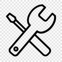 construction, carpentry, saws, drills icon svg