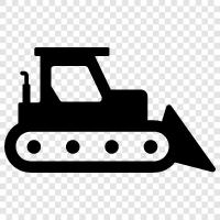 construction equipment, excavator, heavy equipment, construction icon svg