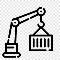 construction, heavy equipment, manufacturing, Crane icon svg