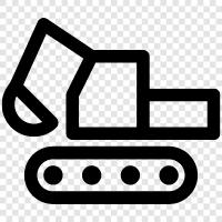 construction, equipment, used, for sale icon svg