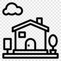 construction, remodeling, renovation, house icon svg