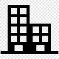 construction, architecture, residential, commercial icon svg