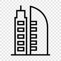 construction, steel, skyscraper, construction company icon svg