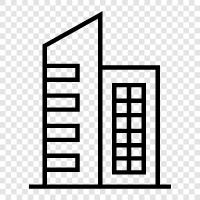 construction, skyscraper, building, engineering icon svg