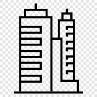 construction, skyscraper, construction company, building icon svg