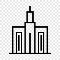 inşaat, mühendislik, skyscraper, Kule ikon svg