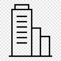 inşaat, skyscraper, çelik, mühendislik ikon svg