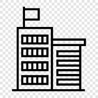 construction, skyscraper, construction company, contractor icon svg