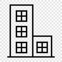 construction, skyscraper, height, building icon svg