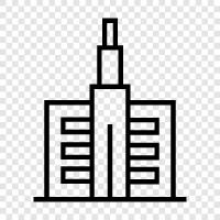 inşaat, skyscraper, inşaat şirketi, skyscraper inşaatı ikon svg