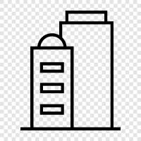 inşaat, skyscraper, mühendislik, çelik ikon svg