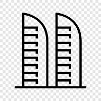 construction, skyscrapers, engineering, management icon svg