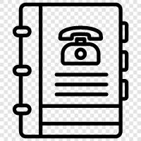 contacts, phone, address book, address icon svg