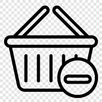 container, grocery, produce, basket icon svg