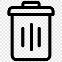 container, rubbish, recycle, bin icon svg