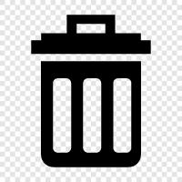 container, rubbish, recycle, bin icon svg