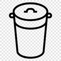 container, storage, disposal, recycling icon svg