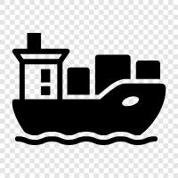 container vessel, cargo ship, container vessel shipping, container transportation icon svg